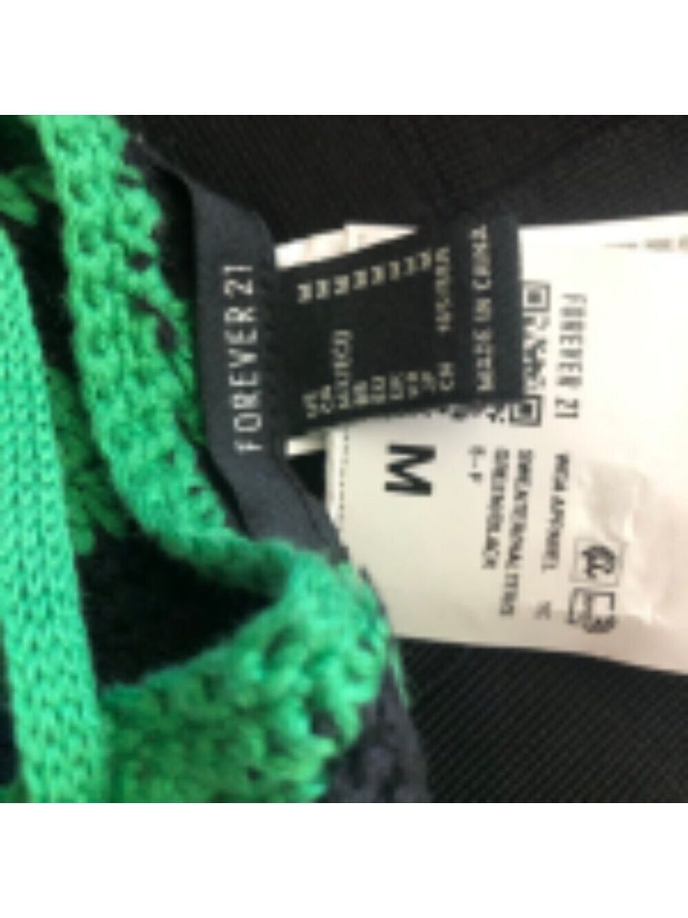 Y2K retro Knit Halter Top Crochet Striped fishermen whimsi fairy boho festival M - Picture 10 of 10